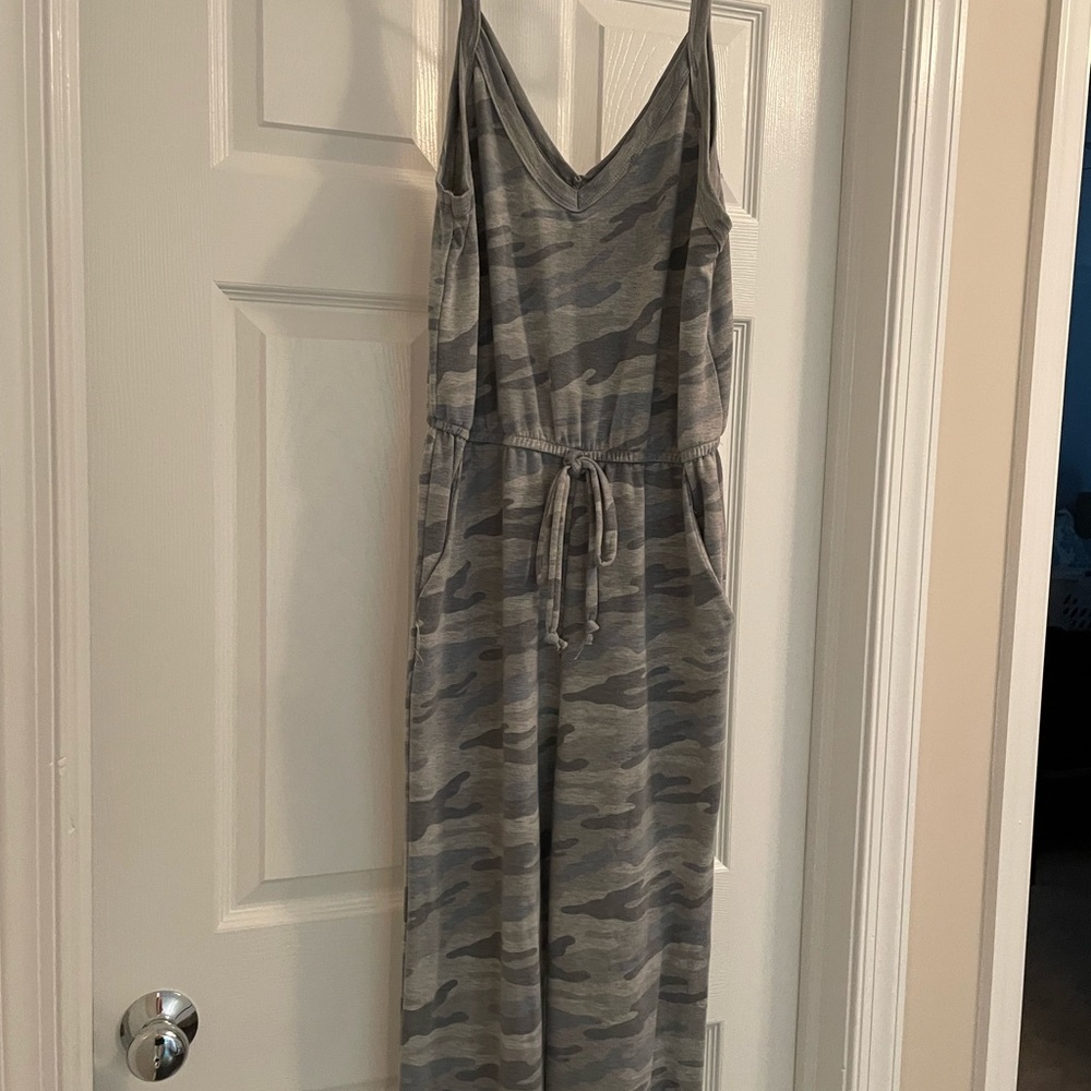 camo jumpsuit